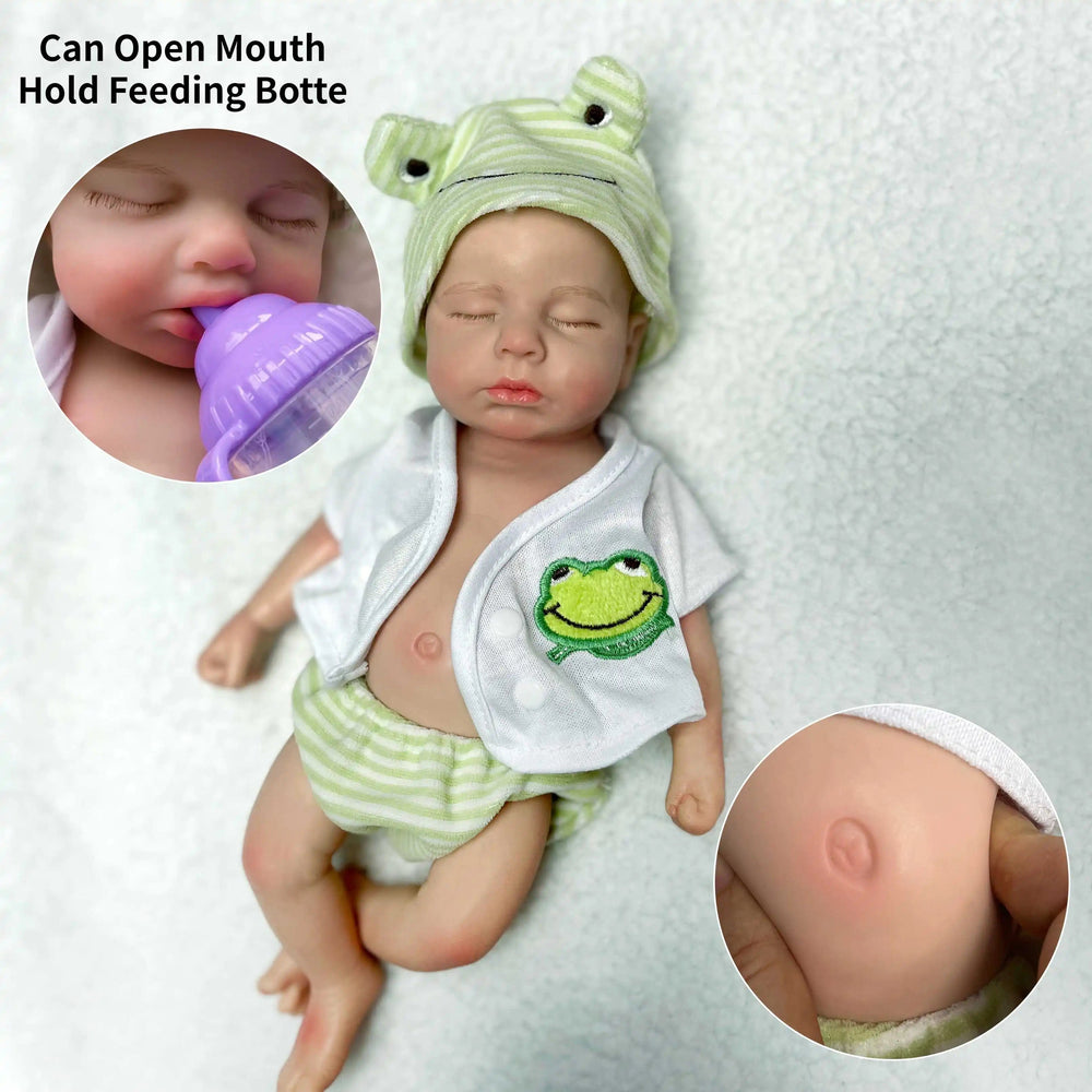 Planet Gates Loulou Can Open mouth Reborn Doll Baby Full Body Soft Silicone Bebe Doll Boy And Girl For Choose