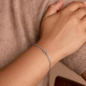 Planet Gates Love Knot Couple Bracelets 14K Real Gold Plated Stainless Steel Bracelets for Women Adjustable Gifts for Couples Dainty Fashion