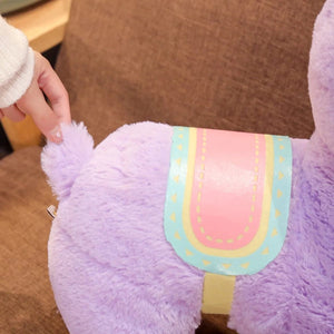 Planet Gates Lovely Fluffy Alpaca Plush Toy Soft Stuffed Cute Sheep Llama Animal Doll Baby Appease Pillow Kawaii Home Bed Decor Birthday Gift