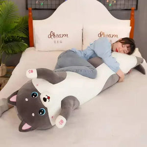 Planet Gates Lovely Husky Stuffed Animals, Dogs, Throw pillows Side Sleeping Body PillowLong Pillow Children Adult Birthday Present Cute Gift