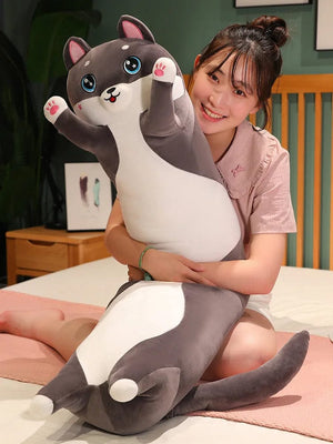 Planet Gates Lovely Husky Stuffed Animals, Dogs, Throw pillows Side Sleeping Body PillowLong Pillow Children Adult Birthday Present Cute Gift