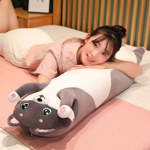 Planet Gates Lovely Husky Stuffed Animals, Dogs, Throw pillows Side Sleeping Body PillowLong Pillow Children Adult Birthday Present Cute Gift