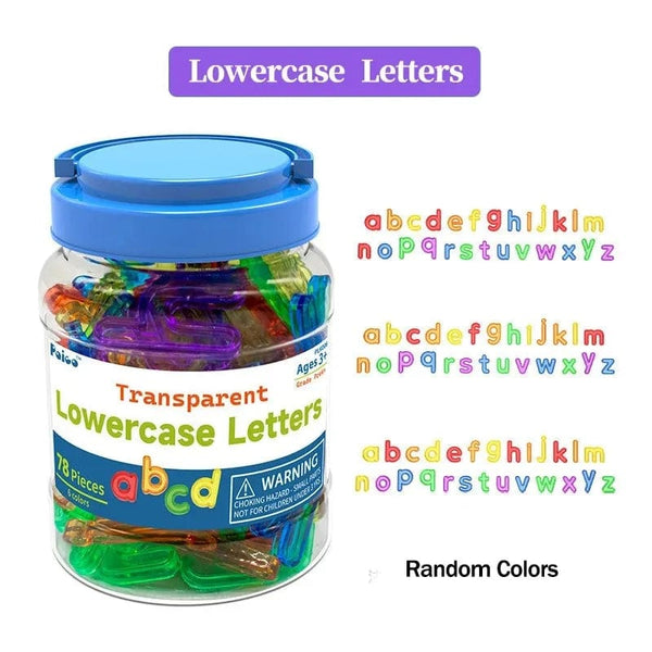 Planet Gates Lowercase Letters Kids Colorful Transparent Letters Numbers Set Sensory Light Table Toy Counting Spelling Montessori Educational Mathematical Toy