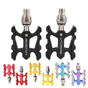 Planet Gates LP Litepro Folding Bike Quick Release Pedal Ultra-light Aluminum Alloy MTB Road Bike Non-slip For Brompton Fnhon Bicycle Pedal