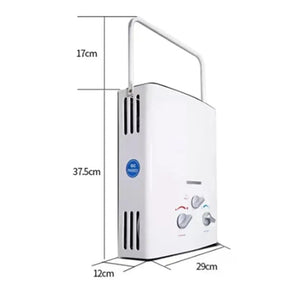 Planet Gates LPG Propane Gas Tankless Water Heater 6L Outdoor Camping Instant Bath With Shower Head Hot Water Heater Boiler Car Truck Tent