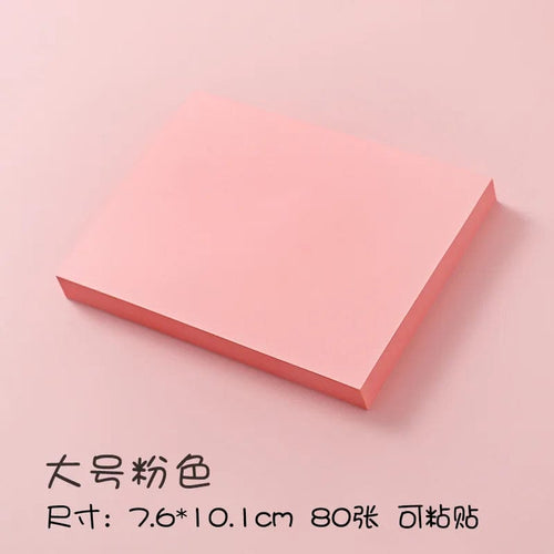 Planet Gates Lpink-Big 100Sheets/set Morandi Sticky Notes Pads Stationery Paper Stickers Memo Posted It Notepad Notebook School Office Accessories