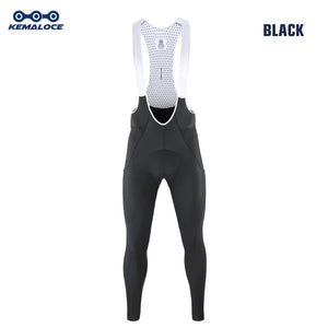 Planet Gates LS-GREY / XL KEMALOCE Men Cycling Pants Summer&Autumn Quick Dry Blue/Black/Grey Gel Pad MTB Bike Bib Pants High End Breathable Long Tights