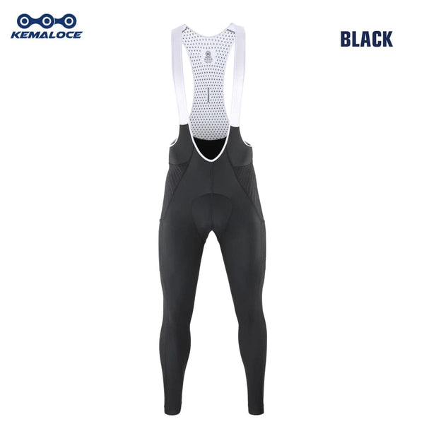 Planet Gates LS-GREY / XL KEMALOCE Men Cycling Pants Summer&Autumn Quick Dry Blue/Black/Grey Gel Pad MTB Bike Bib Pants High End Breathable Long Tights