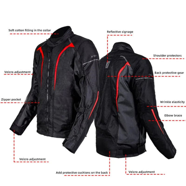 Planet Gates LS2 Original Motorcycle Jacket Pants Riding Clothing Set Windproof Warm Motorbike Jacket Men Anti-fall CE Level Motocross Jacket