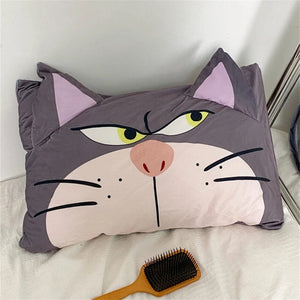 Planet Gates Lucifer Cat / 45x65cm Disney Lucifer Cat Pillowcase Lovely Lucifer Cat Pillow Cover Cute Anime Grey Cat Pillowcase Bed Home Decor Gifts Girl