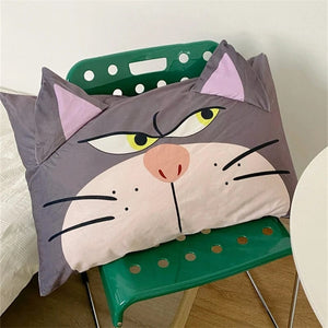 Planet Gates Lucifer Cat / 45x65cm Disney Lucifer Cat Pillowcase Lovely Lucifer Cat Pillow Cover Cute Anime Grey Cat Pillowcase Bed Home Decor Gifts Girl