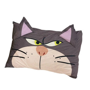 Planet Gates Lucifer Cat / 45x65cm Disney Lucifer Cat Pillowcase Lovely Lucifer Cat Pillow Cover Cute Anime Grey Cat Pillowcase Bed Home Decor Gifts Girl