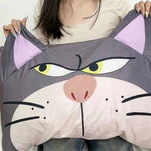 Planet Gates Lucifer Cat / 45x65cm Disney Lucifer Cat Pillowcase Lovely Lucifer Cat Pillow Cover Cute Anime Grey Cat Pillowcase Bed Home Decor Gifts Girl