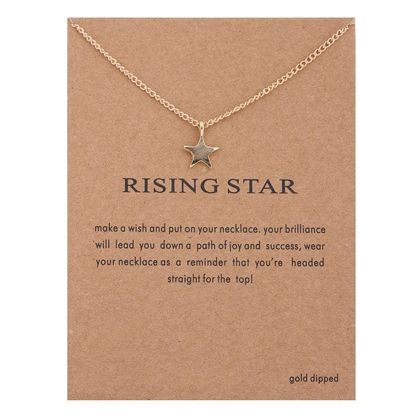 Planet Gates Lucky Horseshoe New Trendy Alloy Cute Elegant Sun Love Star Leaves Clover Unicorn Luck Pendant Necklaces for Women Fashion Accessories Jewelry