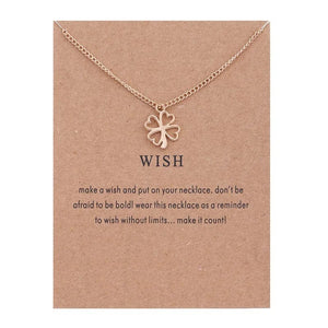 Planet Gates Lucky Horseshoe New Trendy Alloy Cute Elegant Sun Love Star Leaves Clover Unicorn Luck Pendant Necklaces for Women Fashion Accessories Jewelry