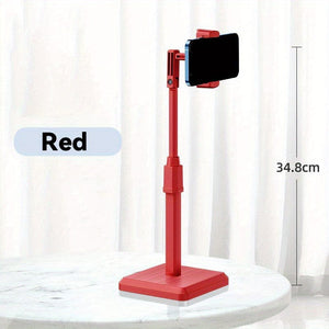 Planet Gates Lucky Red Mobile Phone Holder, 360 Degree Adjustable Angle And Height Desktop Phone Stand, Lazy Phone Holder, Thick And Friendly Phone Live Stand, Compatible With All Phones
