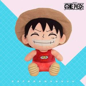Planet Gates luffy / about 30cm Original Full Size Anime One Piece Plush Figure Kawaii Luffy Chopper Plush Doll Soft Stuffed Toy kids Birthday Gift Xmas Gift