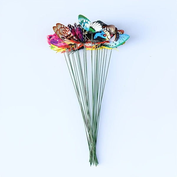 Planet Gates Luminous 10CM Stakes 10pcs Glow in the Dark Garden Beauty: 10pcs Luminous Butterfly Stakes for Outdoor Decor