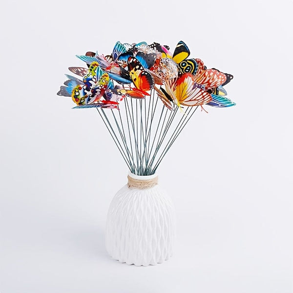 Planet Gates Luminous 10CM Stakes 10pcs Glow in the Dark Garden Beauty: 10pcs Luminous Butterfly Stakes for Outdoor Decor