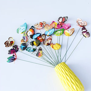 Planet Gates Luminous 10CM Stakes 10pcs Glow in the Dark Garden Beauty: 10pcs Luminous Butterfly Stakes for Outdoor Decor