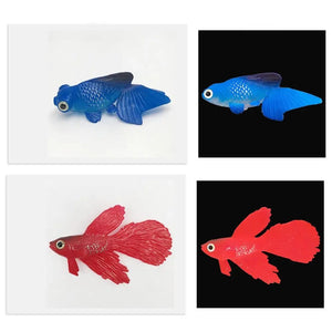 Planet Gates Luminous Artificial Simulation Goldfish Silicone Floating Fake Fish For Aquarium Fish Tank Decoration Fishbowl Ornaments Decor