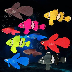 Planet Gates Luminous Artificial Simulation Goldfish Silicone Floating Fake Fish For Aquarium Fish Tank Decoration Fishbowl Ornaments Decor