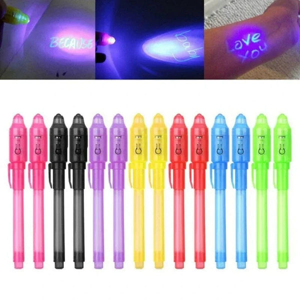 Planet Gates Luminous Light Invisible Ink Pen Highlighter Pen Drawing Secret Learning Magic Pen for Kids Party Favors Ideas Gifts Novelty Toy