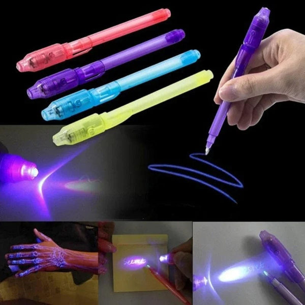 Planet Gates Luminous Light Invisible Ink Pen Highlighter Pen Drawing Secret Learning Magic Pen for Kids Party Favors Ideas Gifts Novelty Toy