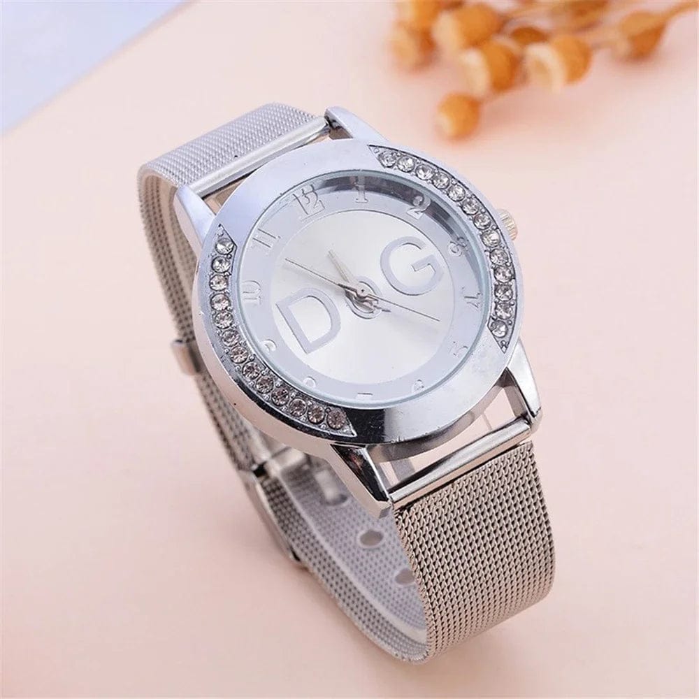 Planet Gates Luxury Brand Women's watches With Diamonds Simple Digital Design Ladies' Quartz Watch Casual Gold Mesh Belt Women Clock Strap
