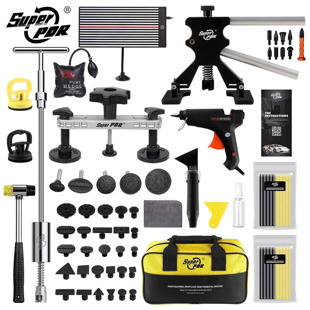 Planet Gates Luxury kit / CHINA Super PDR Tool Car Dent Removal Kit Paintless Dent Repair Kits Dent Puller Suckers Suction Cup for Cars Body Denting Auto tools