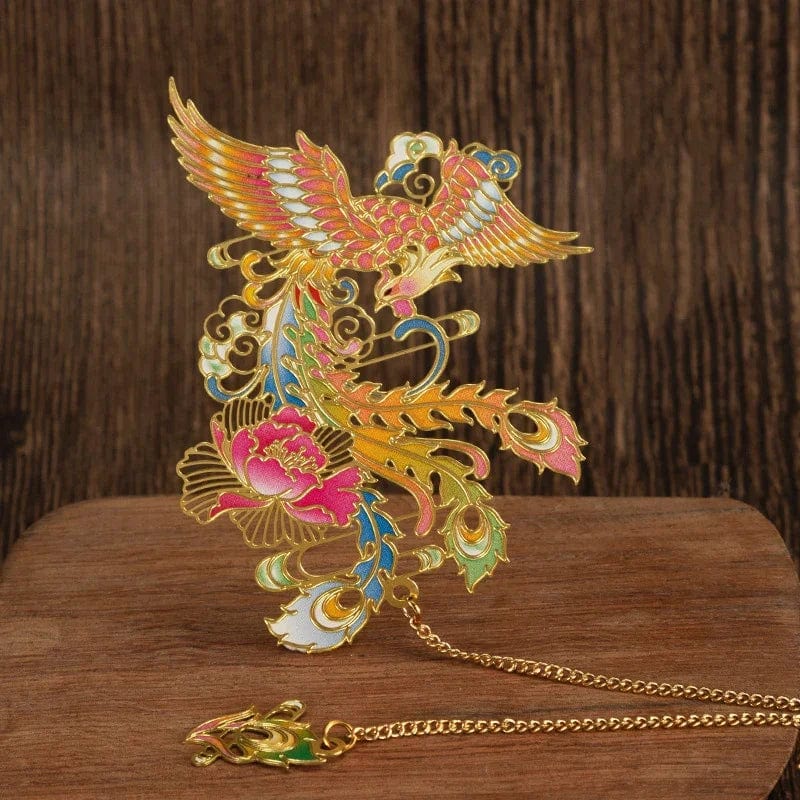 Planet Gates Luxury Metal Bookmark Chinese Style Retro Animal Shape Stationery Creative Gift Teacher Student School Office Supplies