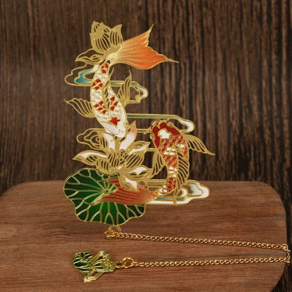 Planet Gates Luxury Metal Bookmark Chinese Style Retro Animal Shape Stationery Creative Gift Teacher Student School Office Supplies