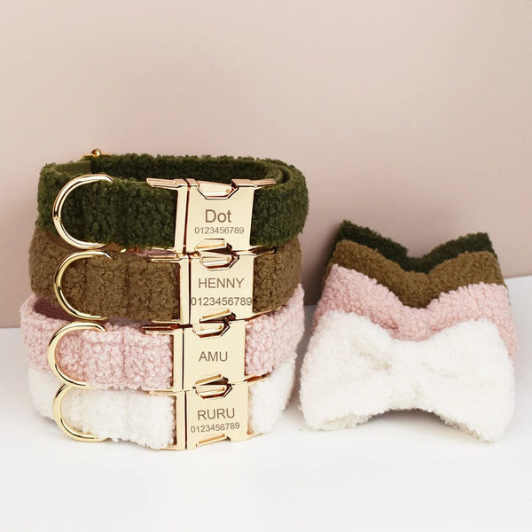 Planet Gates Luxury Personalized Dog Collar Harness Leash set custom，custom Logo detachable dog bow tie collar，dog collar leash diy