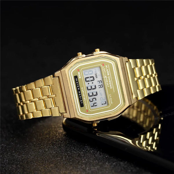 Planet Gates Luxury Women's Rose Gold Silicone Watches Women Fashion LED Digital Clock Casual Ladies Electronic Watch Reloj Mujer 2022