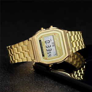 Planet Gates Luxury Women's Rose Gold Silicone Watches Women Fashion LED Digital Clock Casual Ladies Electronic Watch Reloj Mujer 2022