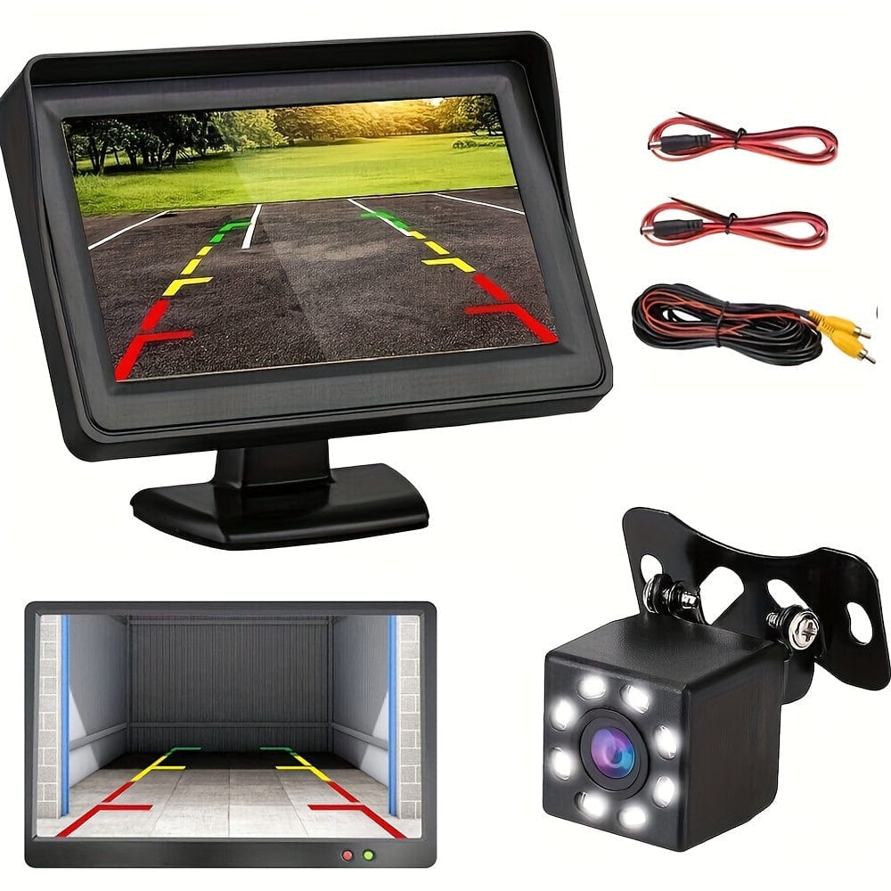 Planet Gates LY065 Car Monitor Camera 4.3-inch Display HD Reversing Rearview Camera Car Reversing Kit For Car Pickup Universal