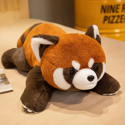Planet Gates Lying raccoon / about 40-45cm Lifelike Red Panda Stuffed Animals Raccoon Plush Toy Cute Panda Plushie Toy Gift For Kids Girlfriend Birthday Boy Christmas Gift