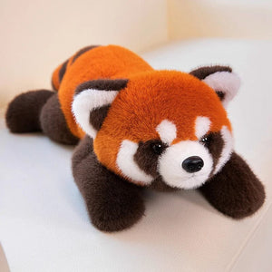 Planet Gates lying red no paw / about 75-80cm Lifelike Red Panda Stuffed Animals Raccoon Plush Toy Cute Panda Plushie Toy Gift For Kids Girlfriend Birthday Boy Christmas Gift