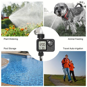 Planet Gates M-02-A 1pc, Eshico M02 Water Timer 2024 Newest Sprinkler With Manual/Automatic 2-Watering Modes Suitable For Different Outdoor Scenes 11.99 * 10.01 * 6.5 Cm