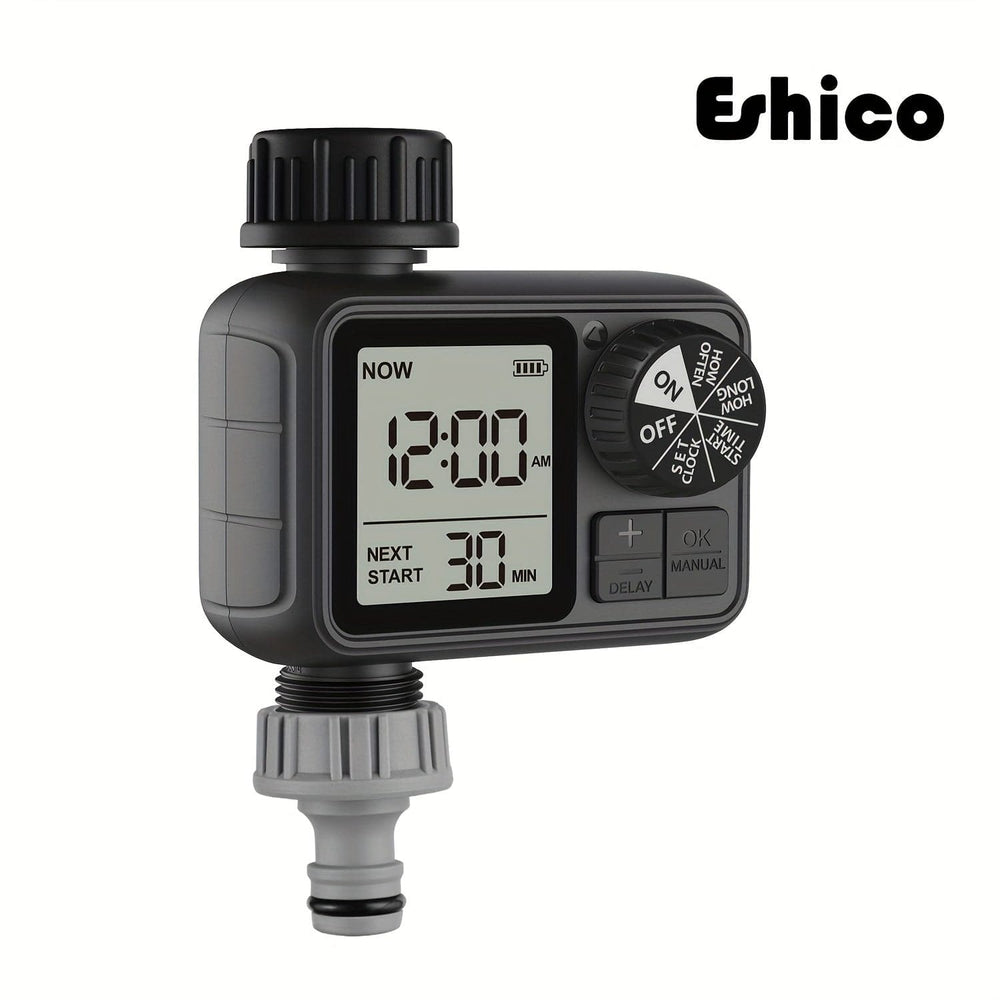 Planet Gates M-02-A 1pc, Eshico M02 Water Timer 2024 Newest Sprinkler With Manual/Automatic 2-Watering Modes Suitable For Different Outdoor Scenes 11.99 * 10.01 * 6.5 Cm