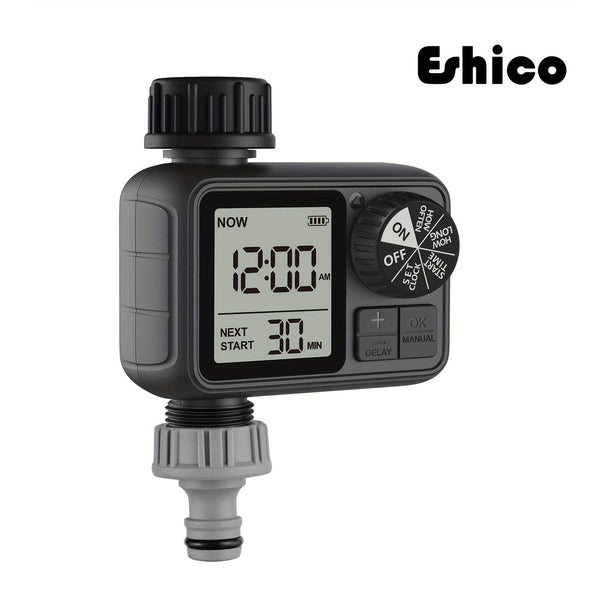 Planet Gates M-02-A 1pc, Eshico M02 Water Timer 2024 Newest Sprinkler With Manual/Automatic 2-Watering Modes Suitable For Different Outdoor Scenes 11.99 * 10.01 * 6.5 Cm