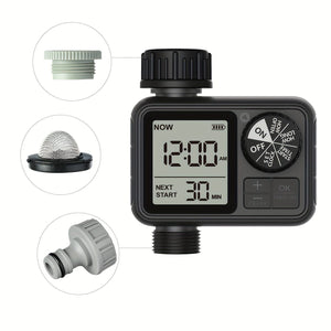 Planet Gates M-02-A 1pc, Eshico M02 Water Timer 2024 Newest Sprinkler With Manual/Automatic 2-Watering Modes Suitable For Different Outdoor Scenes 11.99 * 10.01 * 6.5 Cm