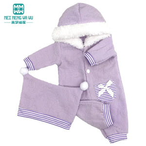 Planet Gates M--621--B / 43-45cm Doll Clothes for Dolls Fits 43cm Toy New Born Doll american doll Fashion cotton jacket pink rose red white purple