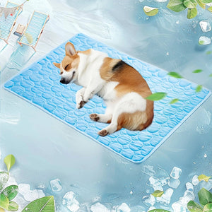 Planet Gates M 62x50cm 1pcs Summer Pet Ice Pad Cooling Ice Pad Bite Resistant Pet Pads Cat sofa Pad Dog Cooling Floor Pad Durable Sofa Ice Cold Pad Blankets