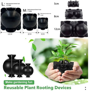 Planet Gates M black 8pcs 20Pcs 10Pcs 8Pcs Reusable Plant Rooting Ball Cutting Grafting Rooting Ball Equipment Garden Sapling Propagation Breeding Box