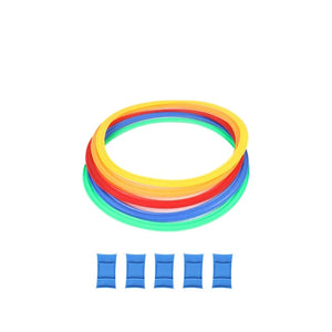 Planet Gates M-Diameter-38cm 5PCS Children Outdoor Jumping Ring Kindergarten Children Sports Training Teaching Aids Kids Early Sport Educational Toys Games