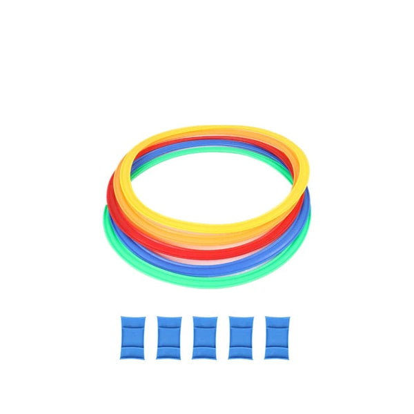 Planet Gates M-Diameter-38cm 5PCS Children Outdoor Jumping Ring Kindergarten Children Sports Training Teaching Aids Kids Early Sport Educational Toys Games