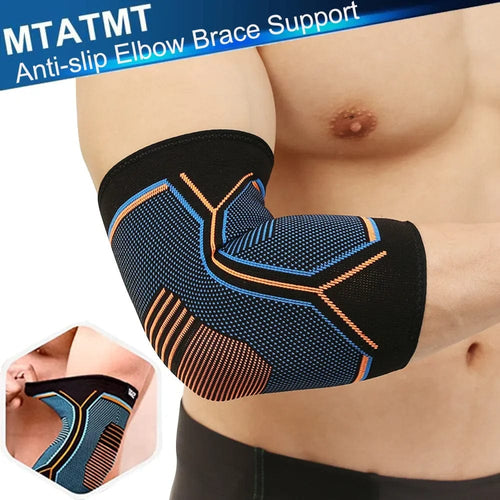 Planet Gates M MTATMT 1Pcs Elbow Brace for Weightlifting Compression Support Reduce Tennis Elbow and Golfers Elbow Pain Relief