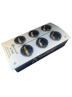 Planet Gates M-TR60 / EU Plug HiFi MATIHUR M-TR60 AC Power Filter Socket Noise Reduction Overload Protection Voltage Function Audio Amplifier EU Plug Board