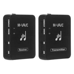 Planet Gates M-VAVE WP-10 2.4GHz Wireless Earphone Monitor Transmission System Rechargeable Transmitter & Receiver Stereo Mono Recording